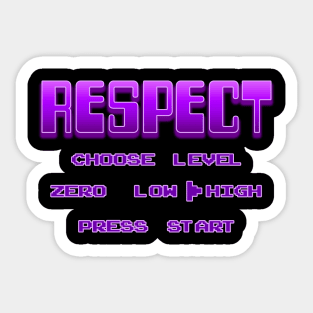 RESPECT Purple Sticker